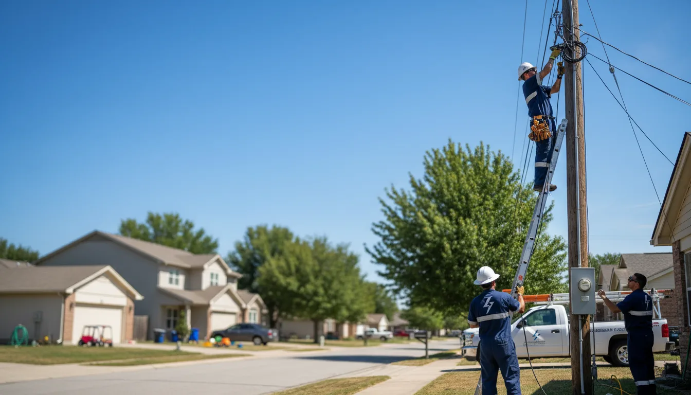 Residential electrician providing installation services in Fairfield, FL